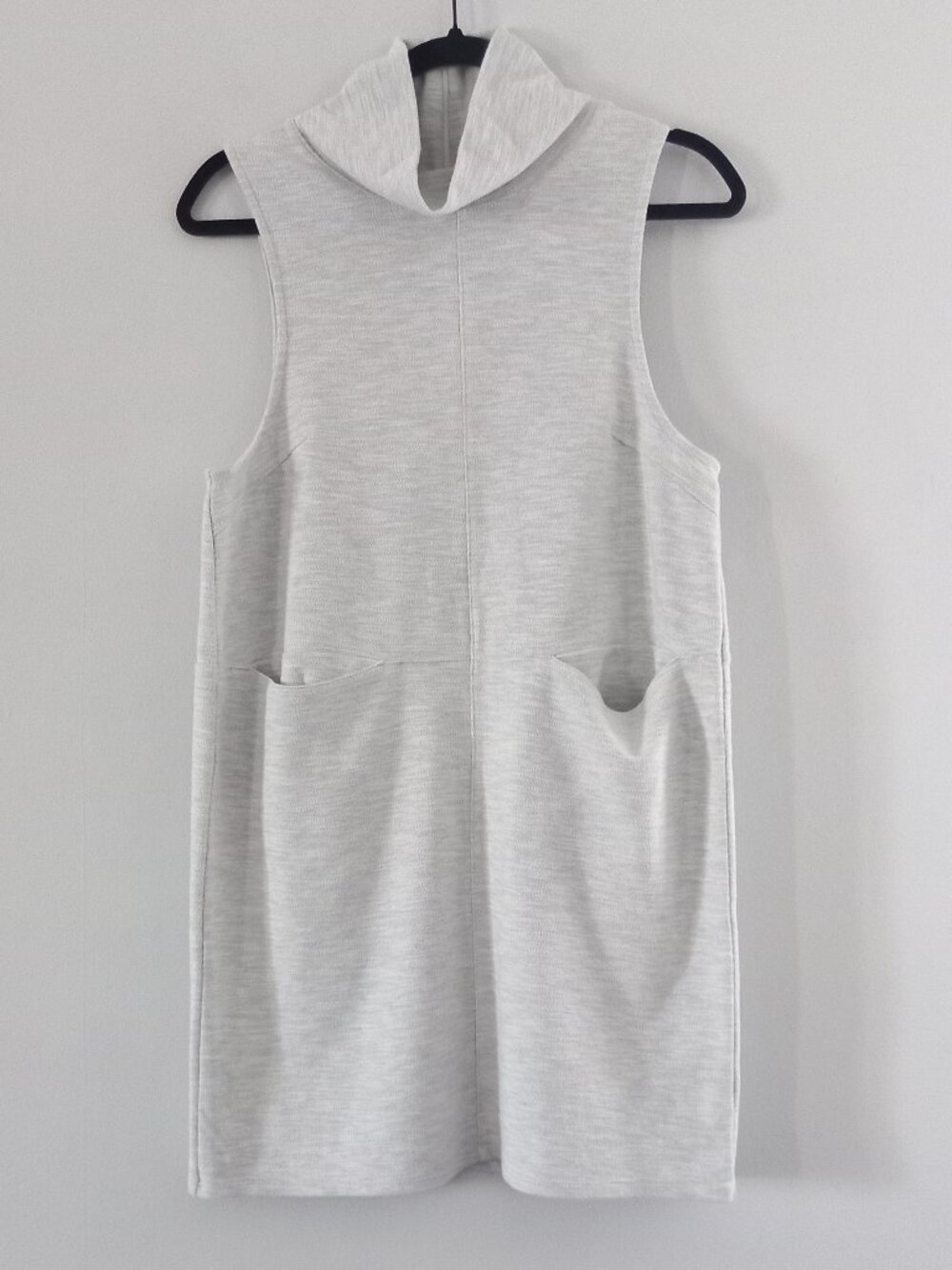 FREE PEOPLE knit sleeveless funnel neck tunic dress